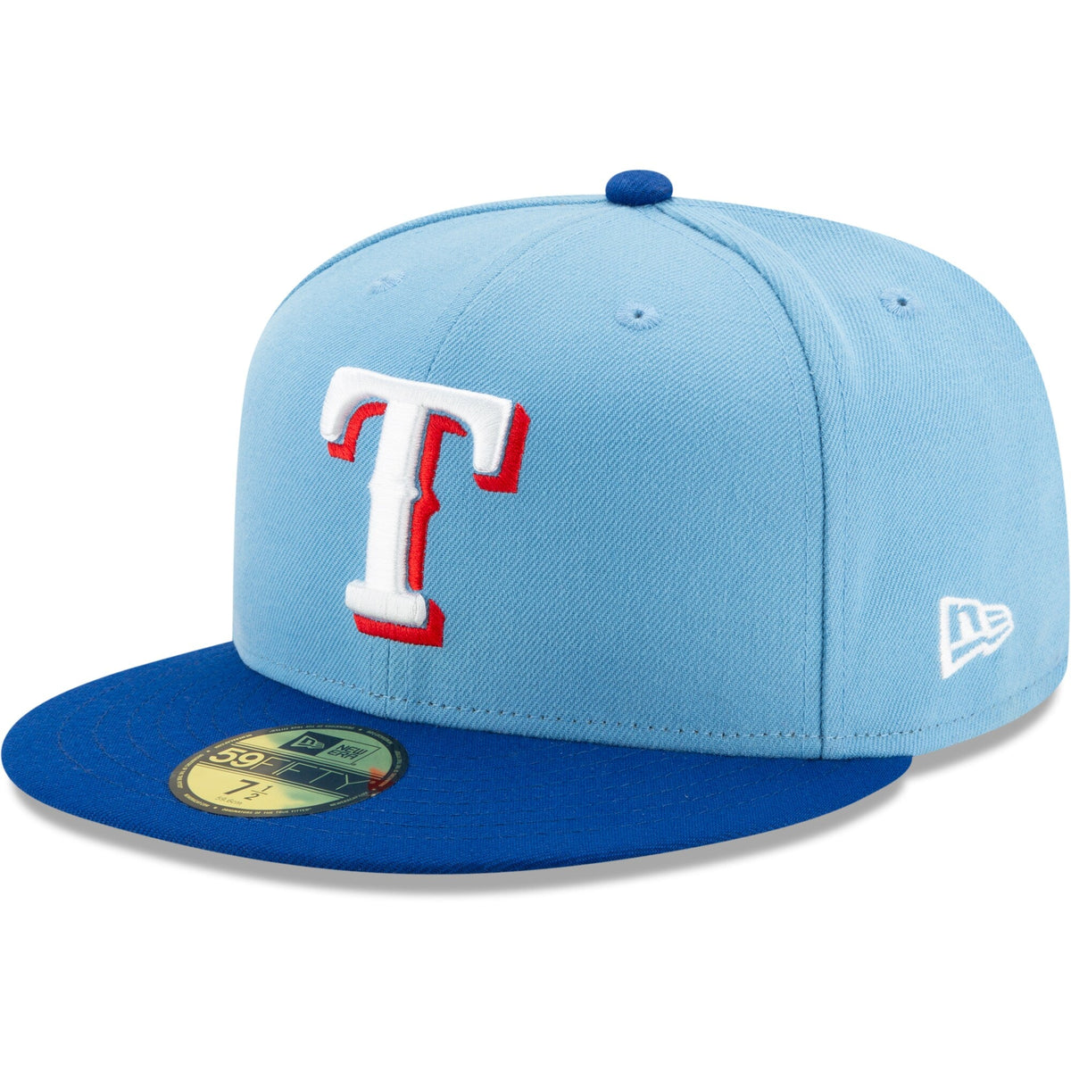 New Era Texas Rangers Light Blue Royal On-Field Authentic Collection 59FIFTY Fitted Hat Official Team Hat Sports Fan Cap Official MLB Team Hat Basebal