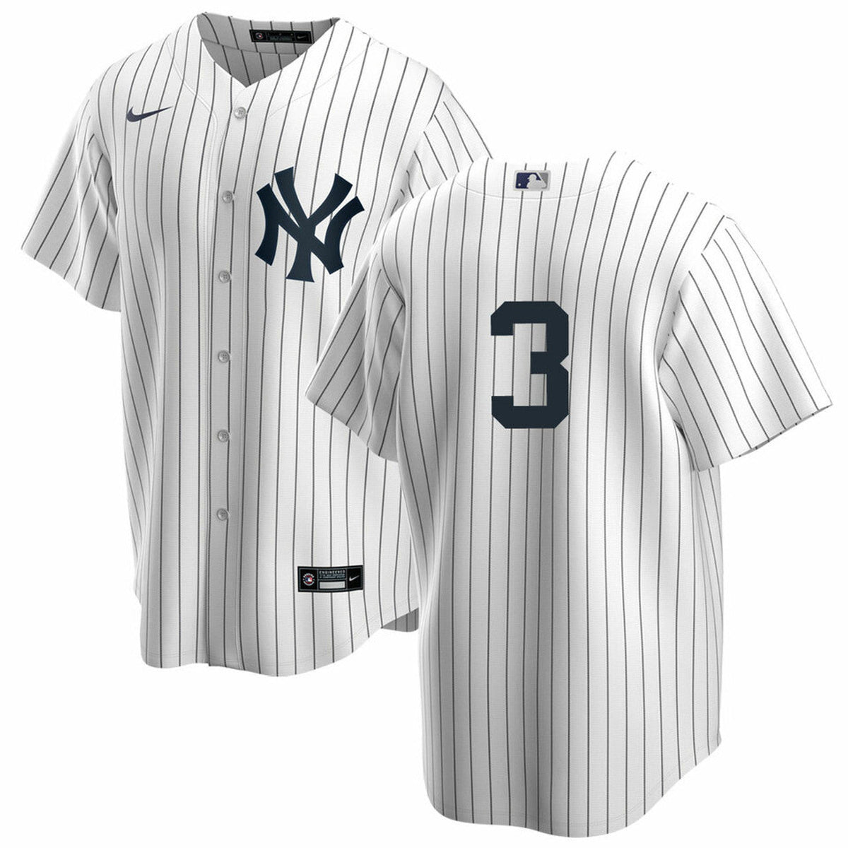 Men s Nike Babe Ruth 3 White New York Yankees Home Official Replica Player Jersey Official Team Jersey Sports Fan Apparel Official MLB Team Apparel Ba