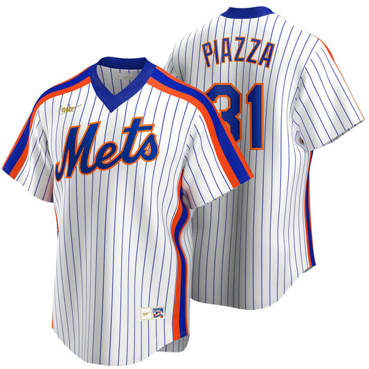 Men s Nike Mike Piazza New York Mets Cooperstown Collection Royal Pinstripe Replica Jersey Official Team Jersey Sports Fan Apparel Official MLB Team A