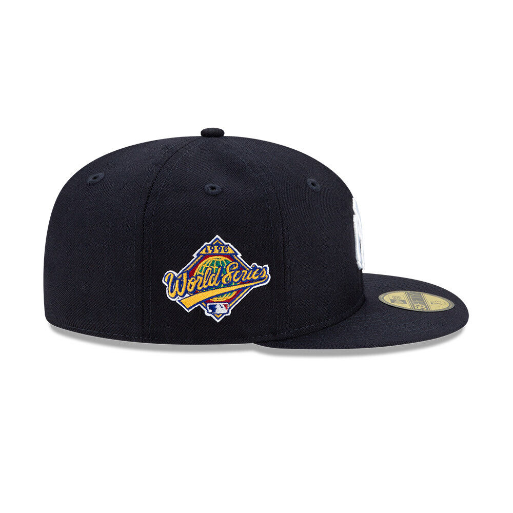 New York Yankees Navy Classic 1996 World Series New Era 59Fifty Fitted Hat Official Team Hat Sports Fan Cap Official MLB Team Hat Baseball Fan Cap