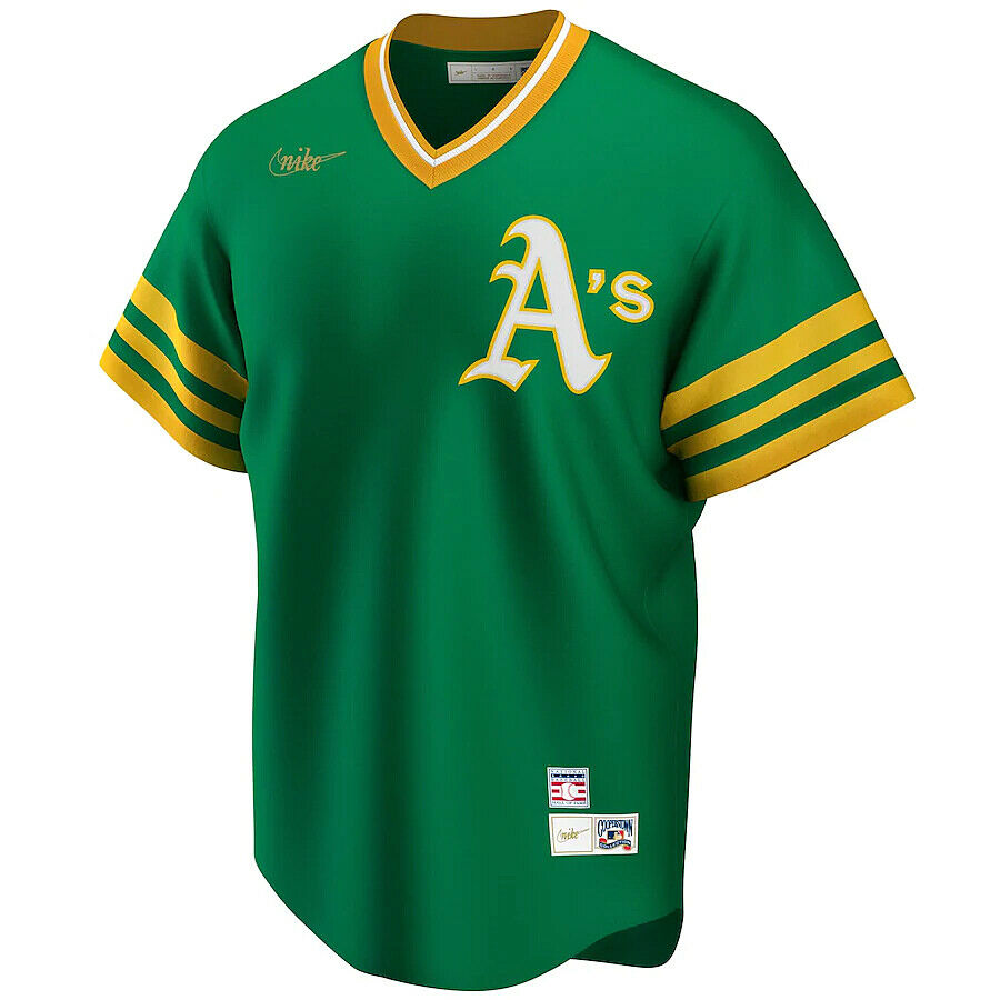 Reggie Jackson Oakland Athletics Nike Cooperstown Collection Player Jersey - Green Official Team Jersey Sports Fan Apparel Official MLB Team Apparel B