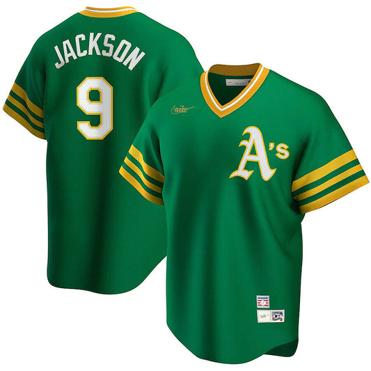 Reggie Jackson Oakland Athletics Nike Cooperstown Collection Player Jersey - Green Official Team Jersey Sports Fan Apparel Official MLB Team Apparel B