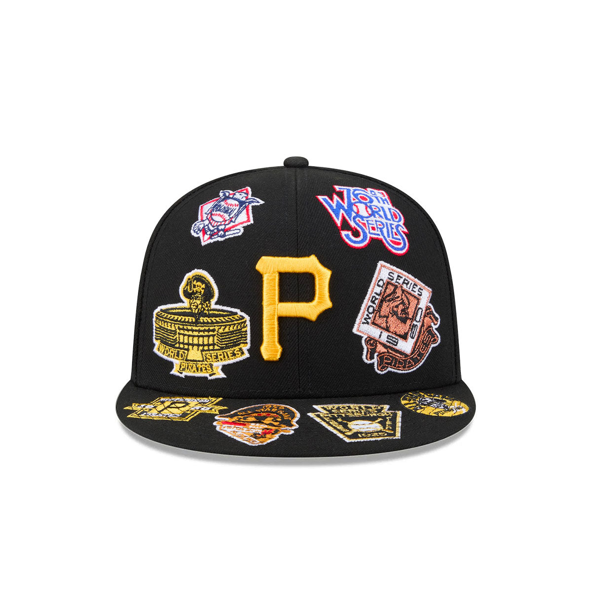 Pittsburgh Pirates MLB All Over Patch 59FIFTY New Era Official Team Hat Sports Fan Cap Official MLB Team Hat Baseball Fan Cap