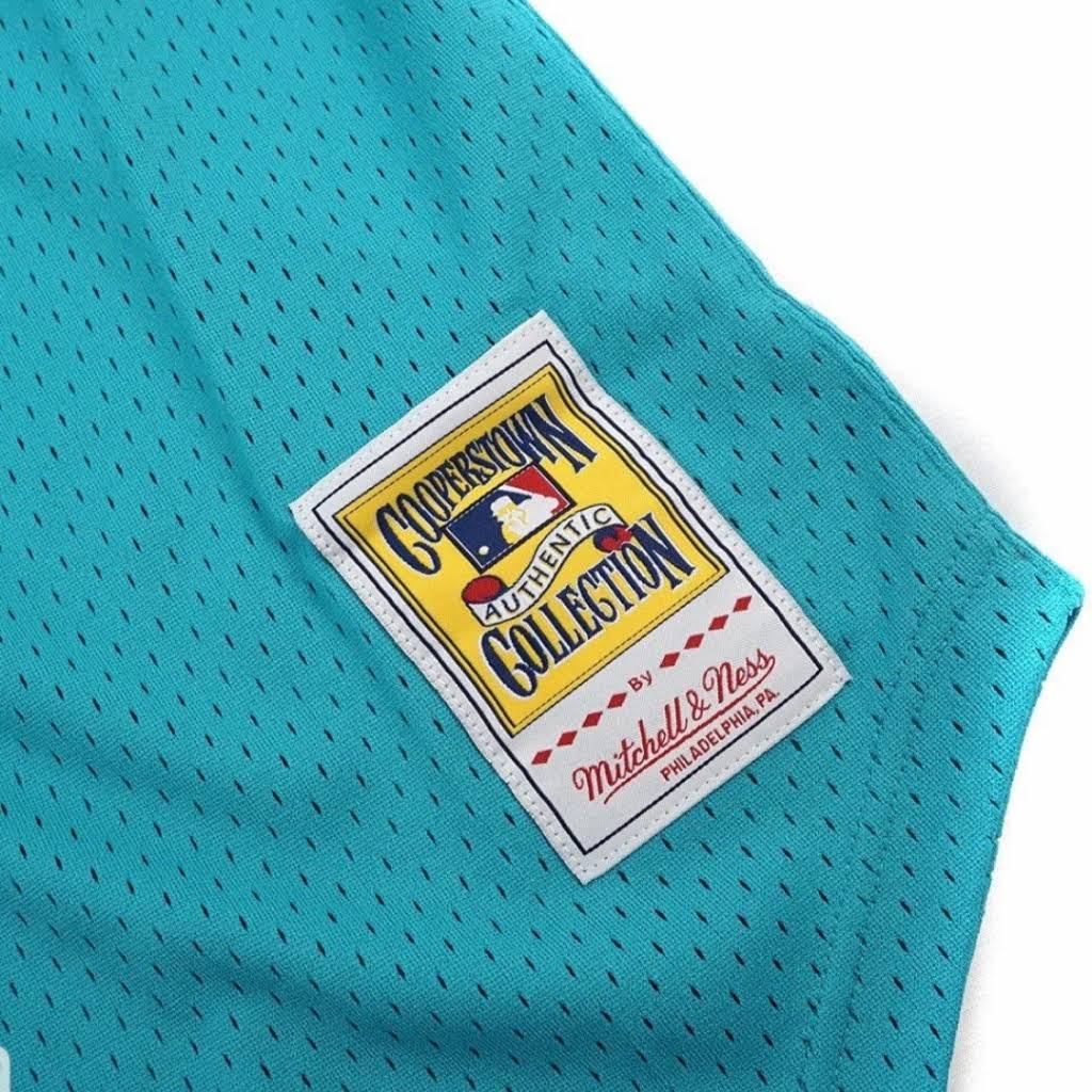 Men s Florida Marlins Andre Dawson 1995 Mitchell And Ness Teal Fashion Cooperstown Collection Mesh Batting Practice Jersey Official Team Jersey Sports