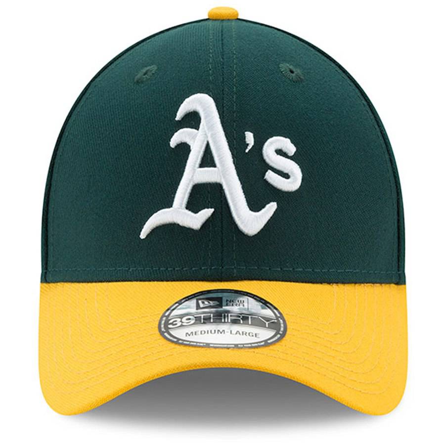 Men s Oakland Athletics New Era Green Yellow MLB Team Classic 39THIRTY Flex Hat Official Team Hat Sports Fan Cap Official MLB Team Hat Baseball Fan Ca