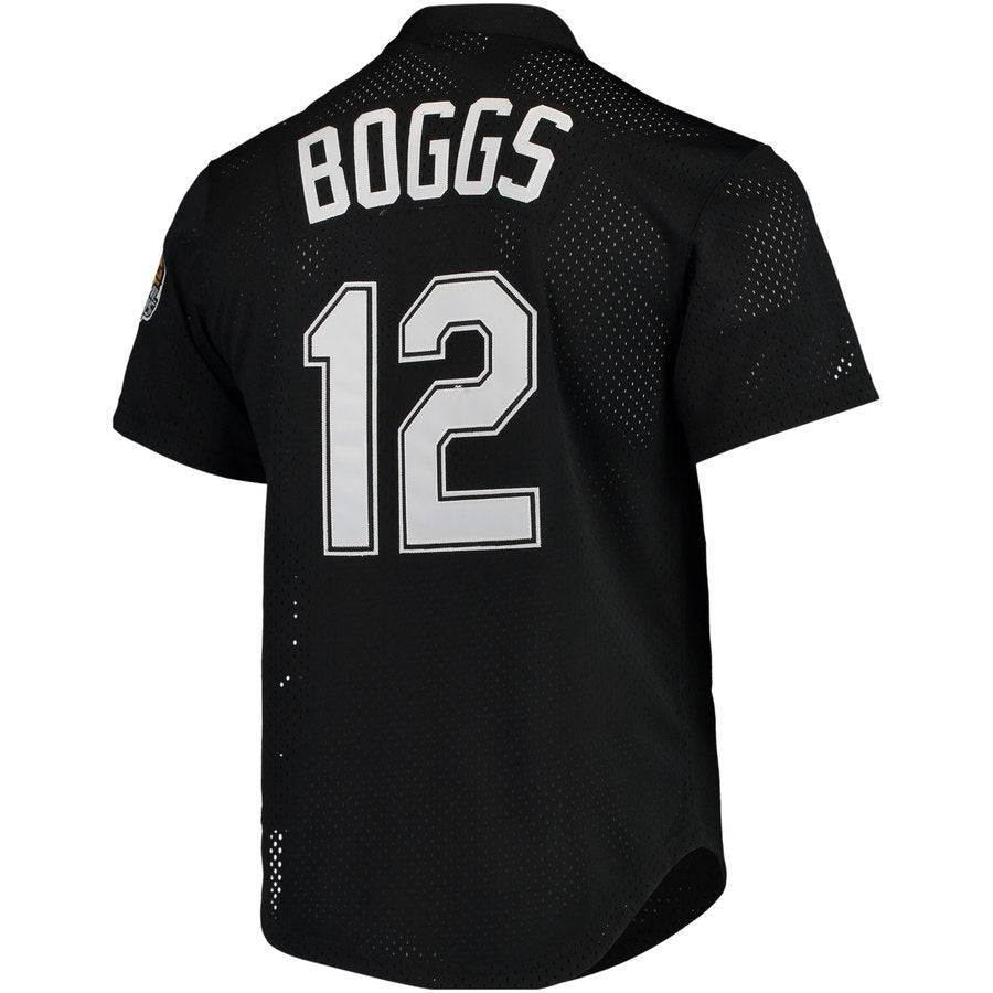 Men s Tampa Bay Devil Rays Wade Boggs Mitchell And Ness Black Cooperstown 1998 Mesh Batting Practice Jersey Official Team Jersey Sports Fan Apparel Of
