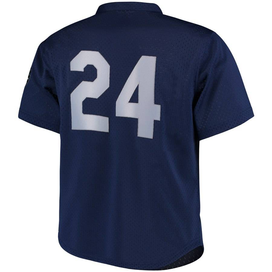 Men s Seattle Mariners Ken Griffey Jr 1995 Mitchell And Ness Navy Cooperstown Collection Mesh Batting Practice Jersey Official Team Jersey Sports Fan