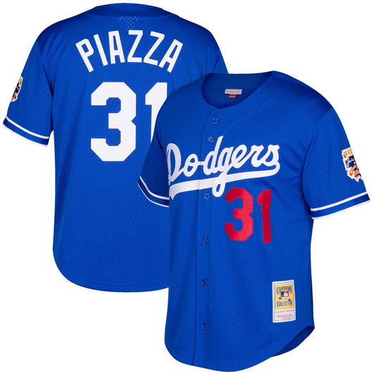 Youth Los Angeles Dodgers Mike Piazza Mitchell And Ness Blue Cooperstown Collection Batting Practice Jersey Official Team Jersey Sports Fan Apparel Of