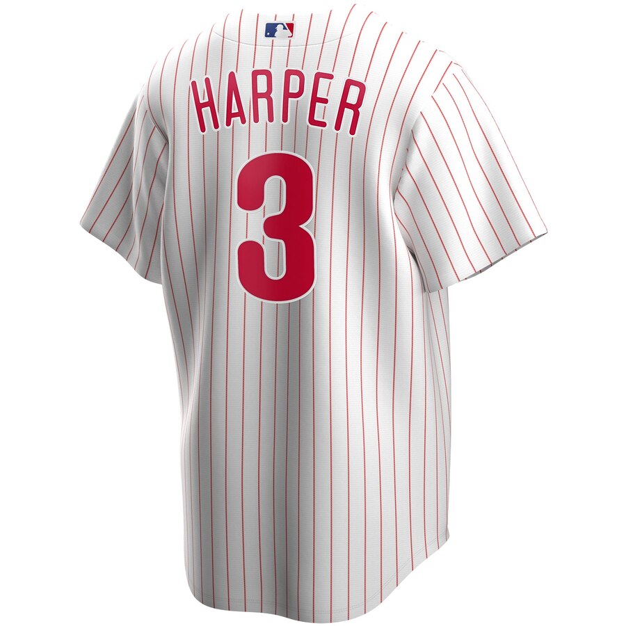 Men s Philadelphia Phillies Bryce Harper Nike White Home Replica Player Jersey Official Team Jersey Sports Fan Apparel Official MLB Team Apparel Baseb