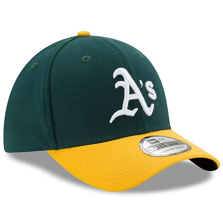 Men s Oakland Athletics New Era Green Yellow MLB Team Classic 39THIRTY Flex Hat Official Team Hat Sports Fan Cap Official MLB Team Hat Baseball Fan Ca