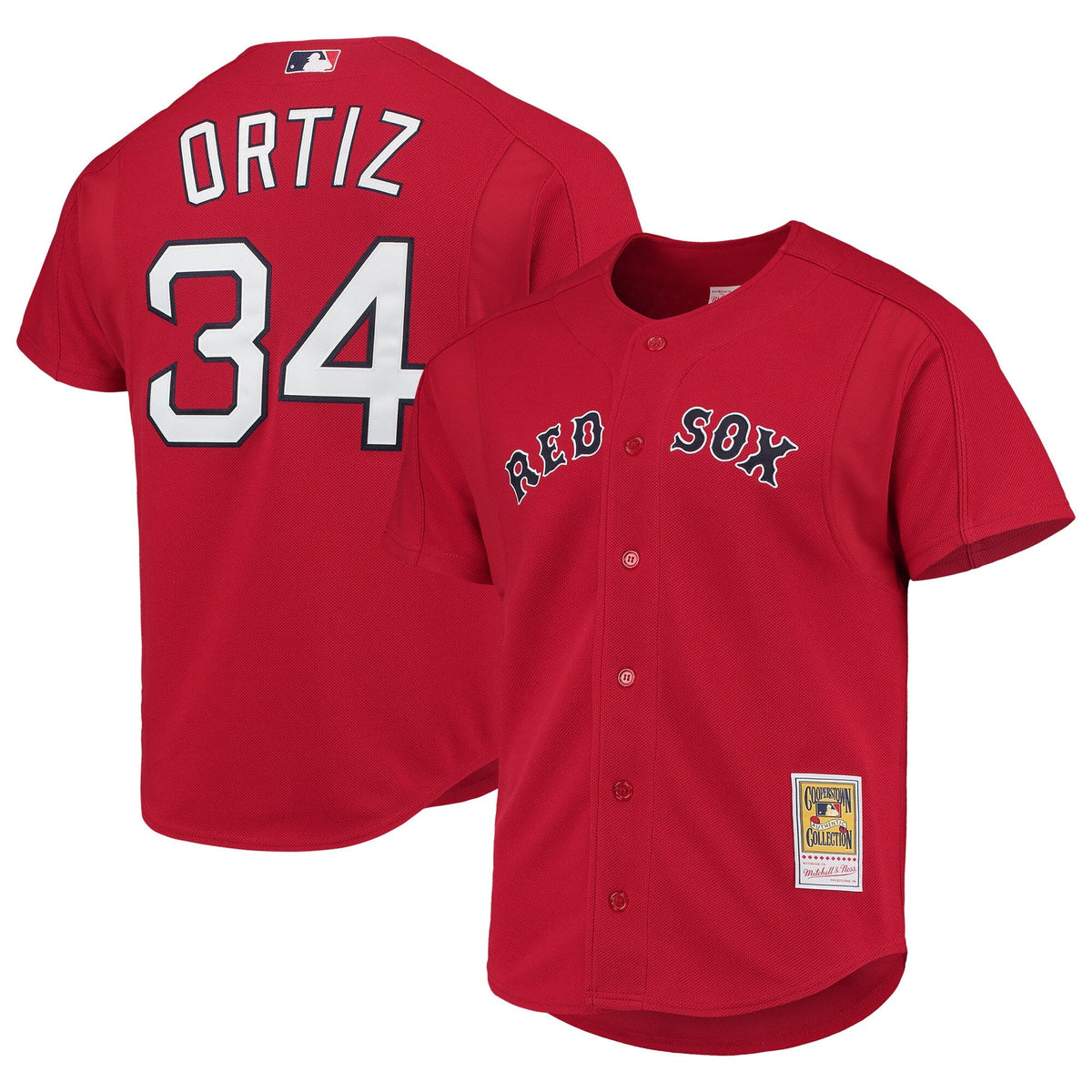 Men s David Ortiz Boston Red Sox 2004 Authentic Batting Practice Jersey By Mitchell And Ness Official Team Jersey Sports Fan Apparel Official MLB Team