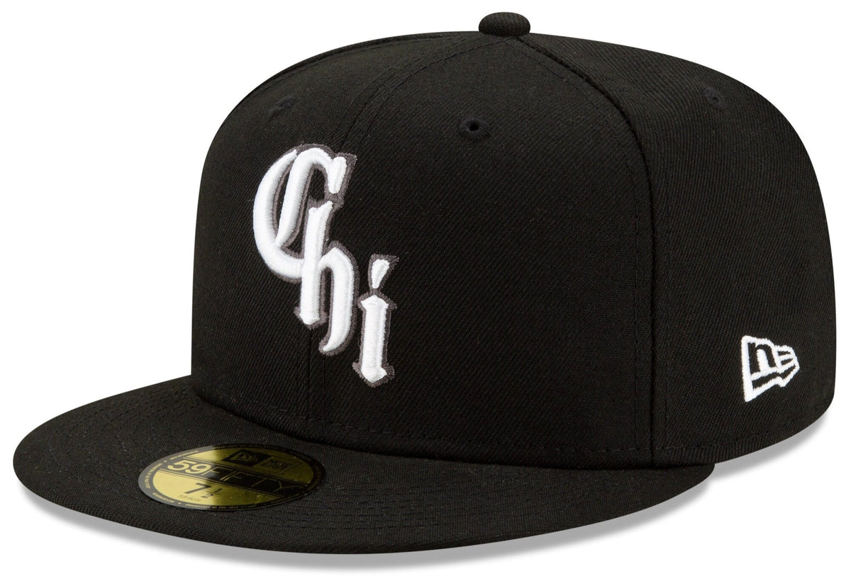 Chicago White Sox New Era Black City Connect On Field 59FIFTY Fitted Hat Official Team Hat Sports Fan Cap Official MLB Team Hat Baseball Fan Cap
