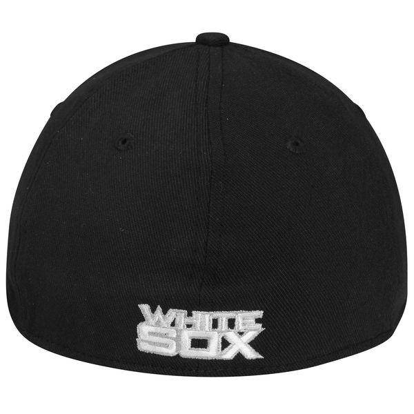 Men s Chicago White Sox New Era Black MLB Team Classic 39THIRTY Flex Hat Official Team Hat Sports Fan Cap Official MLB Team Hat Baseball Fan Cap
