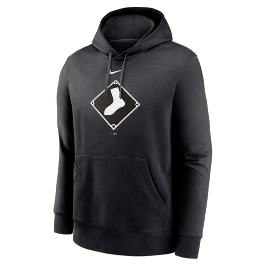 Chicago White Sox Nike Alternate Logo Club Pullover Hoodie Black Official MLB Team Apparel Baseball Fan Gear