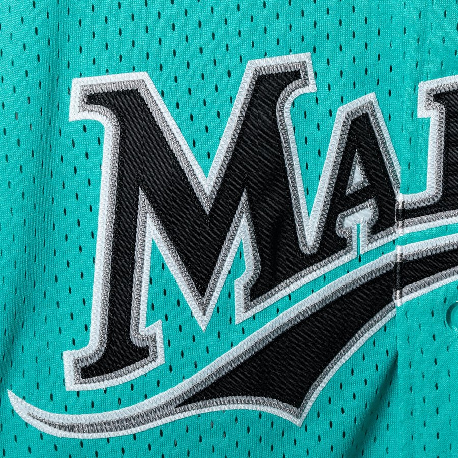Men s Florida Marlins Andre Dawson 1995 Mitchell And Ness Teal Fashion Cooperstown Collection Mesh Batting Practice Jersey Official Team Jersey Sports
