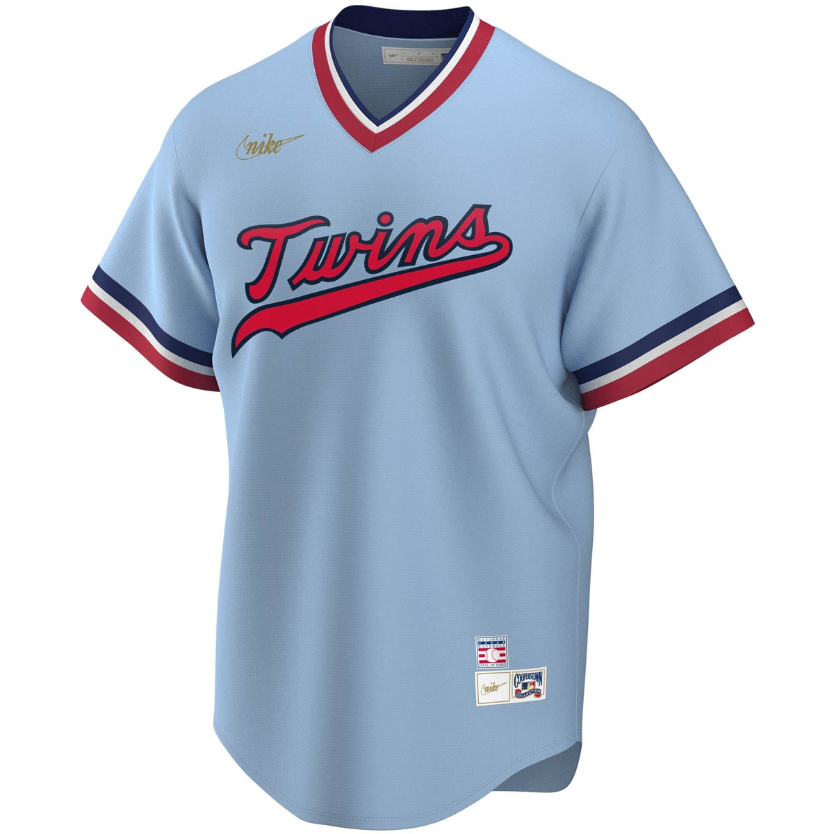 Men s Nike Rod Carew Blue Cooperstown Collection Player Jersey Official Team Jersey Sports Fan Apparel Official MLB Team Apparel Baseball Fan Gear