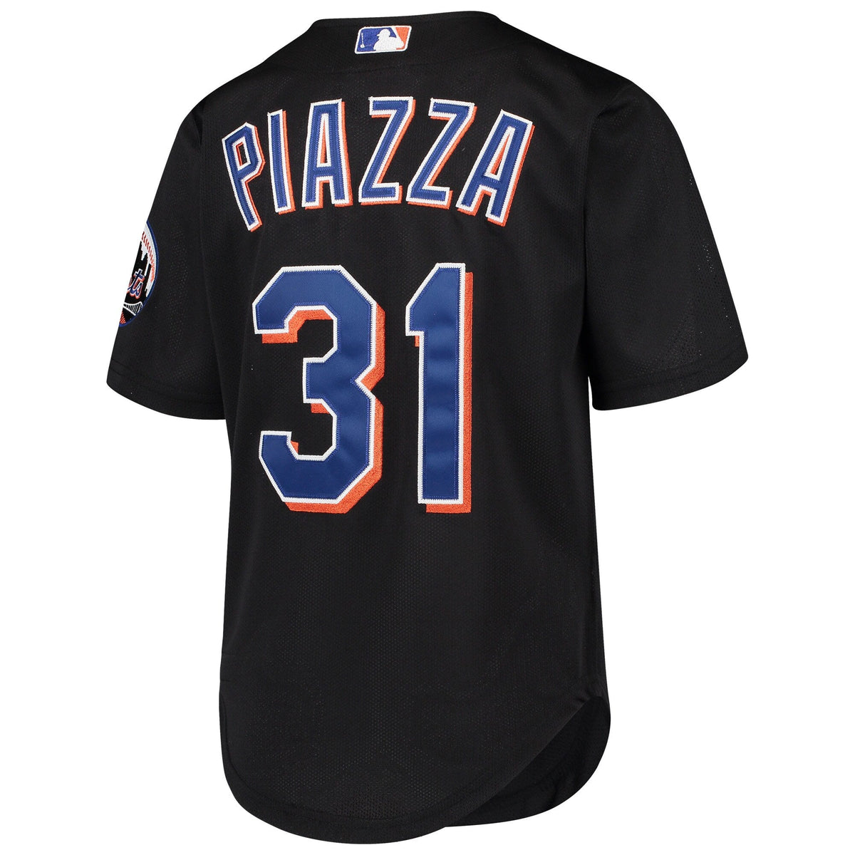 Youth New York Mets Mike Piazza Mitchell And Ness Black Cooperstown Collection Batting Practice Jersey Official Team Jersey Sports Fan Apparel Officia