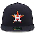 Men s Houston Astros New Era Navy Home Authentic Collection On Field 59FIFTY Fitted Hat Official Team Hat Sports Fan Cap Official MLB Team Hat Basebal