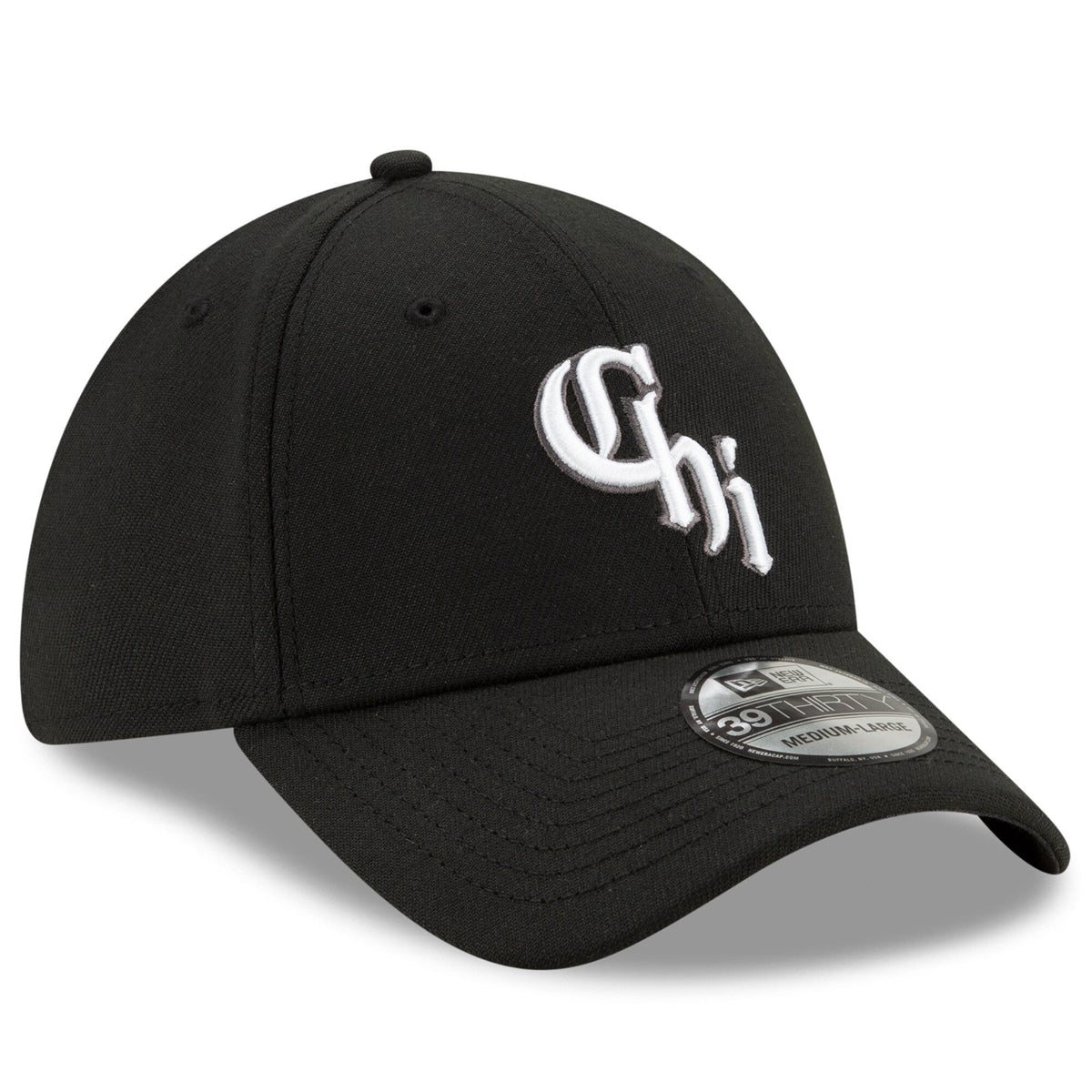 Men s Chicago White Sox New Era Black City Connect 39THIRTY Flex Hat Official Team Hat Sports Fan Cap Official MLB Team Hat Baseball Fan Cap