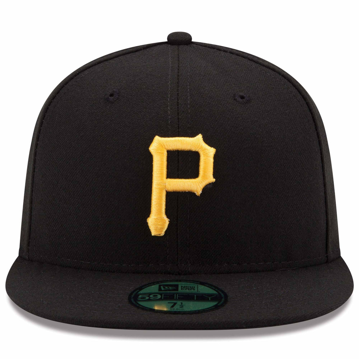 Men s Pittsburgh Pirates New Era Black Game Authentic Collection On-Field 59FIFTY Fitted Hat Official Team Hat Sports Fan Cap Official MLB Team Hat Ba