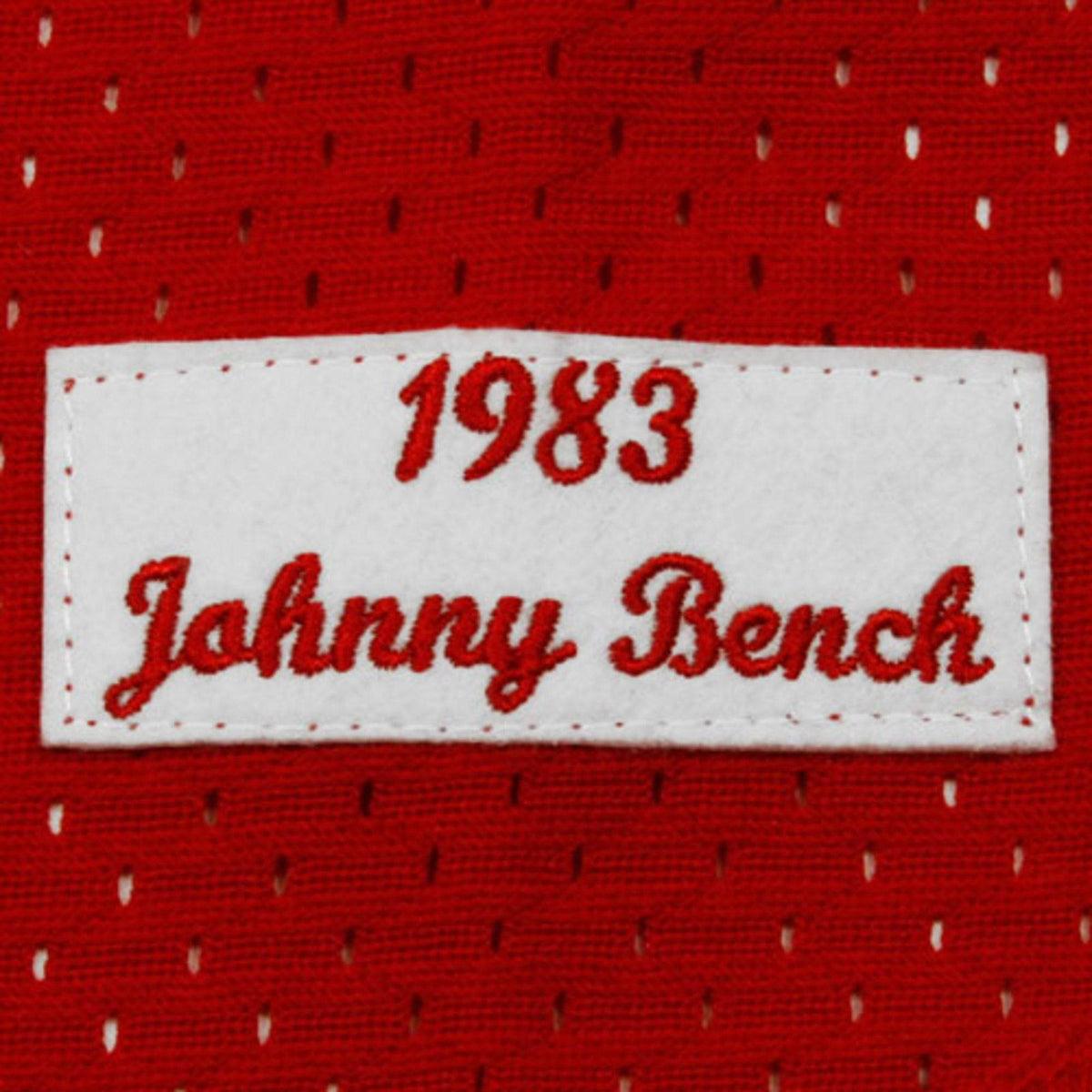Men s Cincinnati Reds Johnny Bench Mitchell And Ness Red 1983 Authentic Cooperstown Collection Mesh Batting Practice Jersey Official Team Jersey Sport