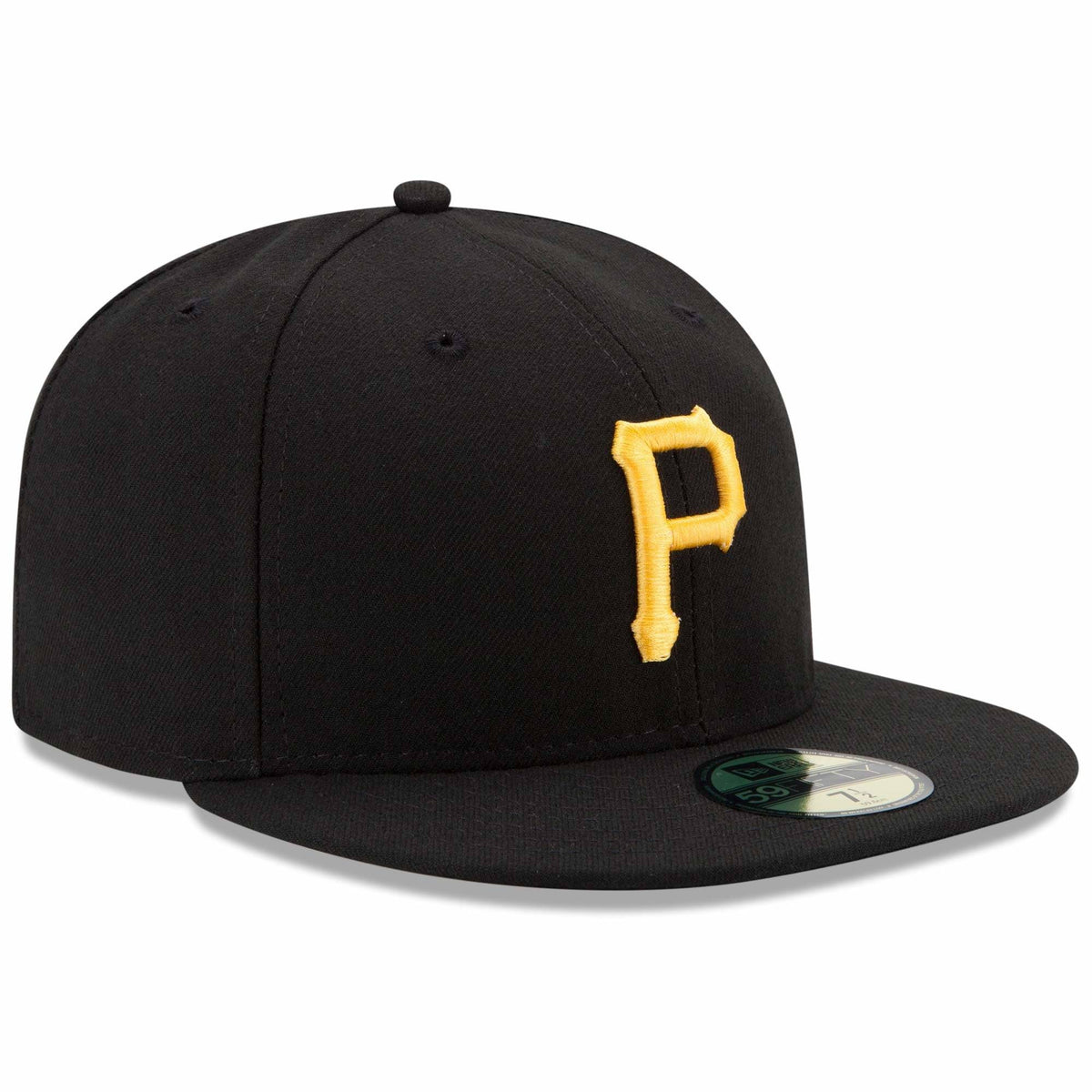 Men s Pittsburgh Pirates New Era Black Game Authentic Collection On-Field 59FIFTY Fitted Hat Official Team Hat Sports Fan Cap Official MLB Team Hat Ba