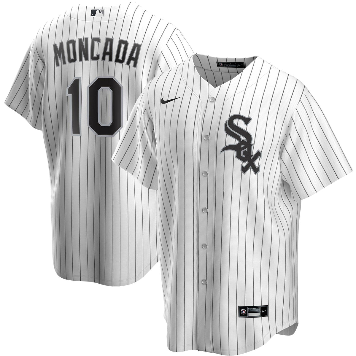 NIKE Men s Yoan Moncada Chicago White Sox White Home Replica Jersey Official Team Jersey Sports Fan Apparel Official MLB Team Apparel Baseball Fan Gea
