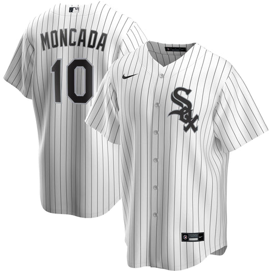 NIKE Men s Yoan Moncada Chicago White Sox White Home Replica Jersey Official Team Jersey Sports Fan Apparel Official MLB Team Apparel Baseball Fan Gea