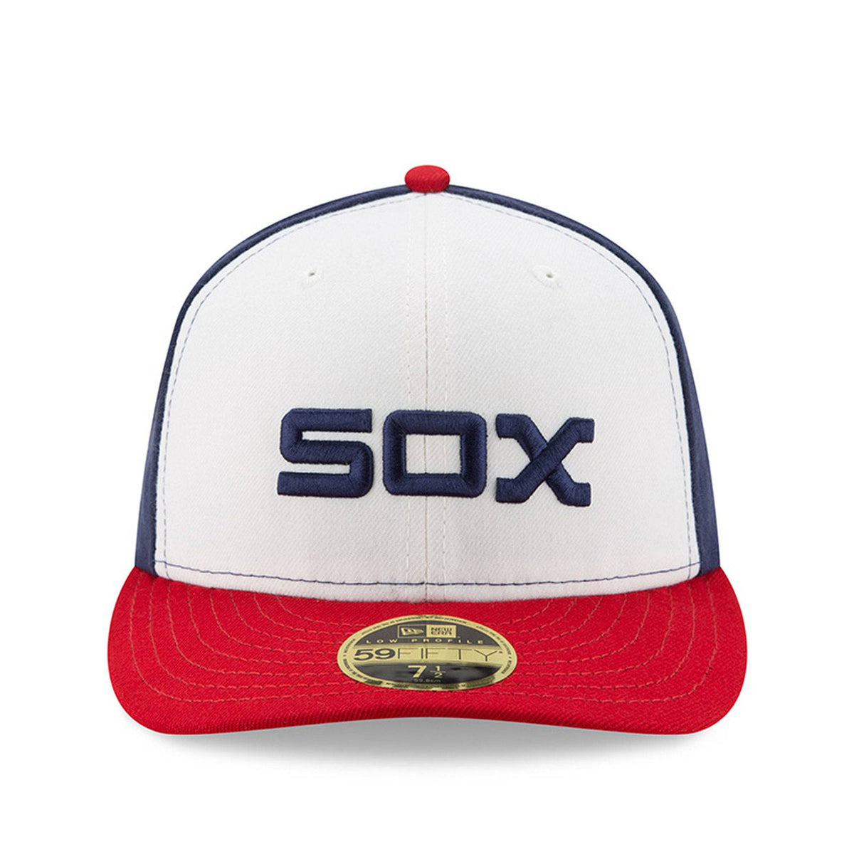 Men s Chicago White Sox New Era White Red Alternate Authentic Collection On-Field Low Profile 59FIFTY Fitted Hat Official Team Hat Sports Fan Cap Offi