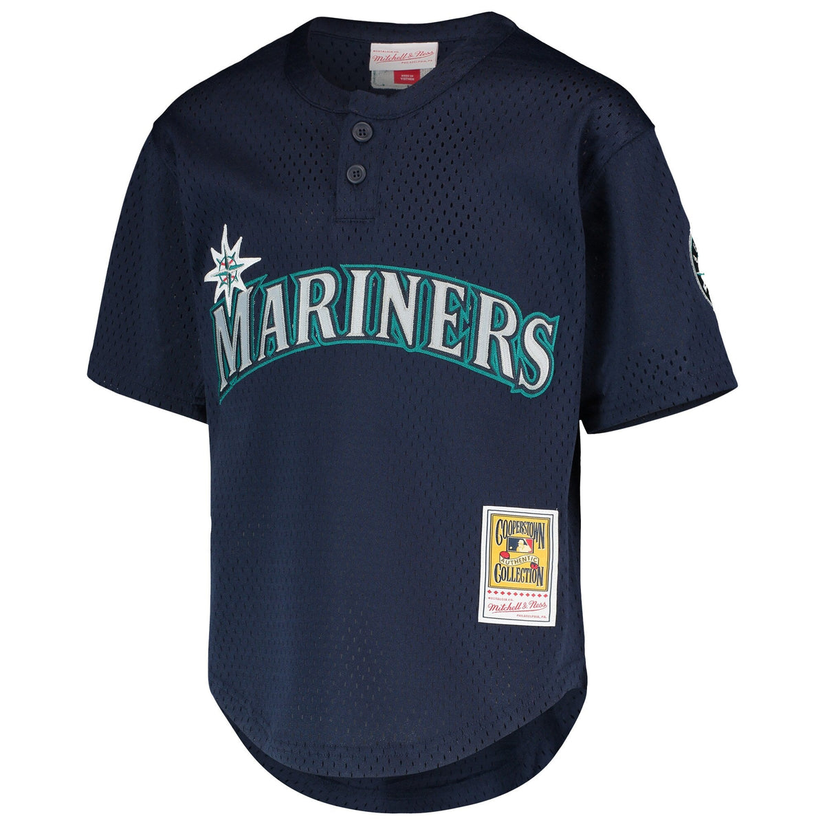 Ichiro Suzuki Seattle Mariners Mitchell And Ness Youth Cooperstown Collection Mesh Batting Practice Jersey - Navy Official Team Jersey Sports Fan Appa