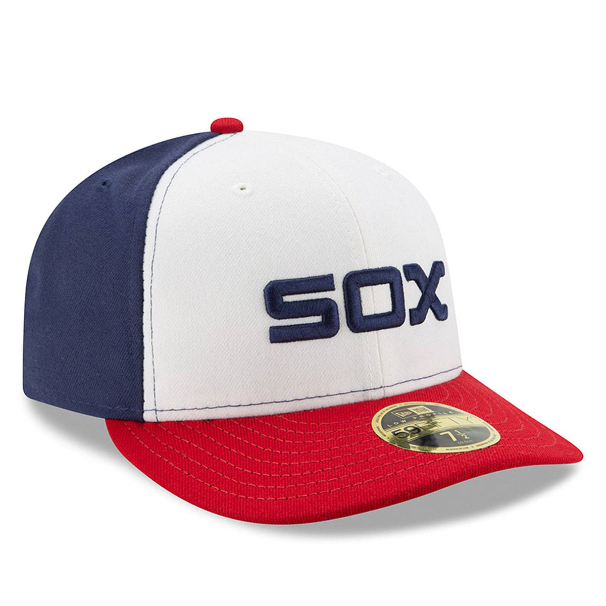 Men s Chicago White Sox New Era White Red Alternate Authentic Collection On-Field Low Profile 59FIFTY Fitted Hat Official Team Hat Sports Fan Cap Offi