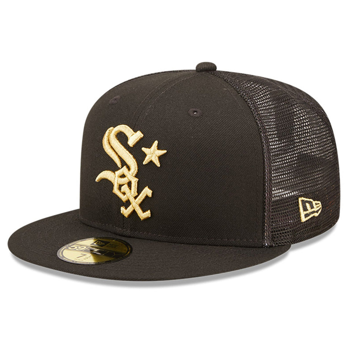 Men s Chicago White Sox New Era Black 2022 MLB All-Star Game On-Field 59FIFTY Fitted Hat Official Team Hat Sports Fan Cap Official MLB Team Hat Baseba