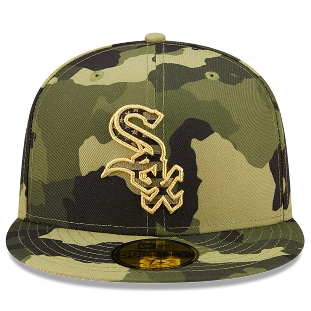 Chicago White Sox New Era 2022 MLB Armed Forces Day On-Field 59FIFTY Fitted Hat - Camo Official Team Hat Sports Fan Cap Official MLB Team Hat Baseball