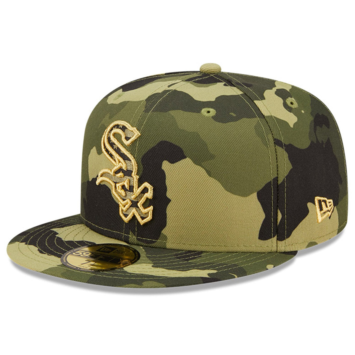 Chicago White Sox New Era 2022 MLB Armed Forces Day On-Field 59FIFTY Fitted Hat - Camo Official Team Hat Sports Fan Cap Official MLB Team Hat Baseball