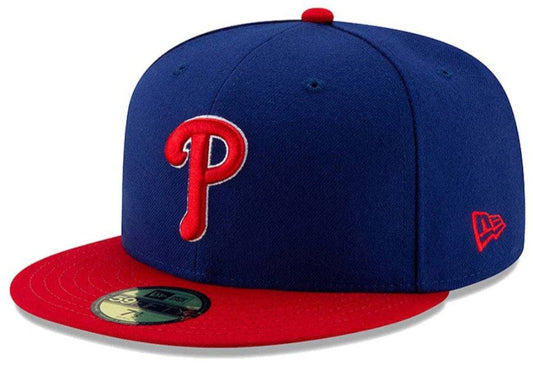 Mens New Era MLB Philadelphia Phillies Authentic On Field Alternate 59FIFTY Hat Official Team Hat Sports Fan Cap Official MLB Team Hat Baseball Fan Ca