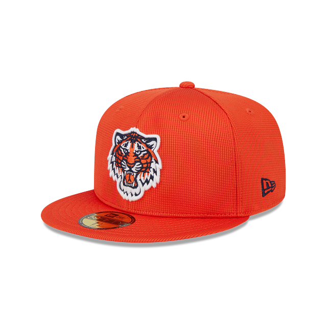 Detroit Tigers New Era Orange 2025 Spring Training 59FIFTY Fitted Hat Official Team Hat Sports Fan Cap Official MLB Team Hat Baseball Fan Cap