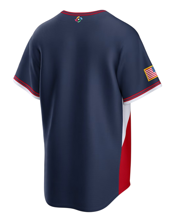 USA World Baseball Classic MLB Road Stadium Jersey Nike Official Team Jersey Sports Fan Apparel Official MLB Team Apparel Baseball Fan Gear