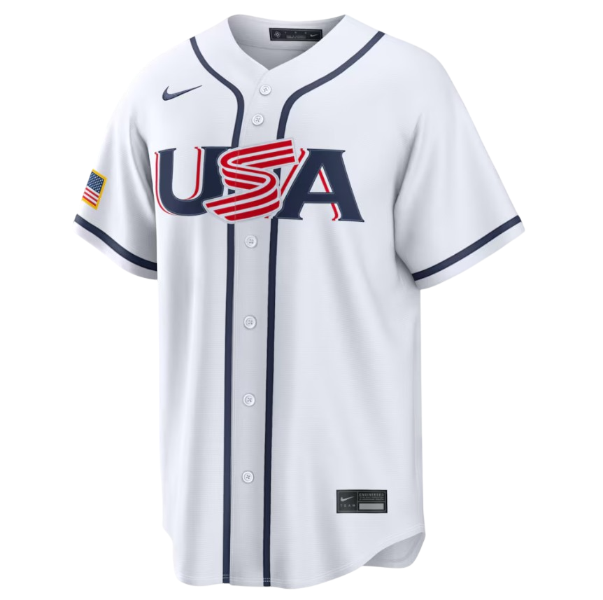 USA World Baseball Classic MLB Home Stadium Jersey Nike Official Team Jersey Sports Fan Apparel Official MLB Team Apparel Baseball Fan Gear