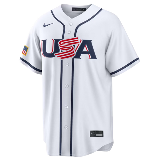 USA World Baseball Classic MLB Home Stadium Jersey Nike Official Team Jersey Sports Fan Apparel Official MLB Team Apparel Baseball Fan Gear