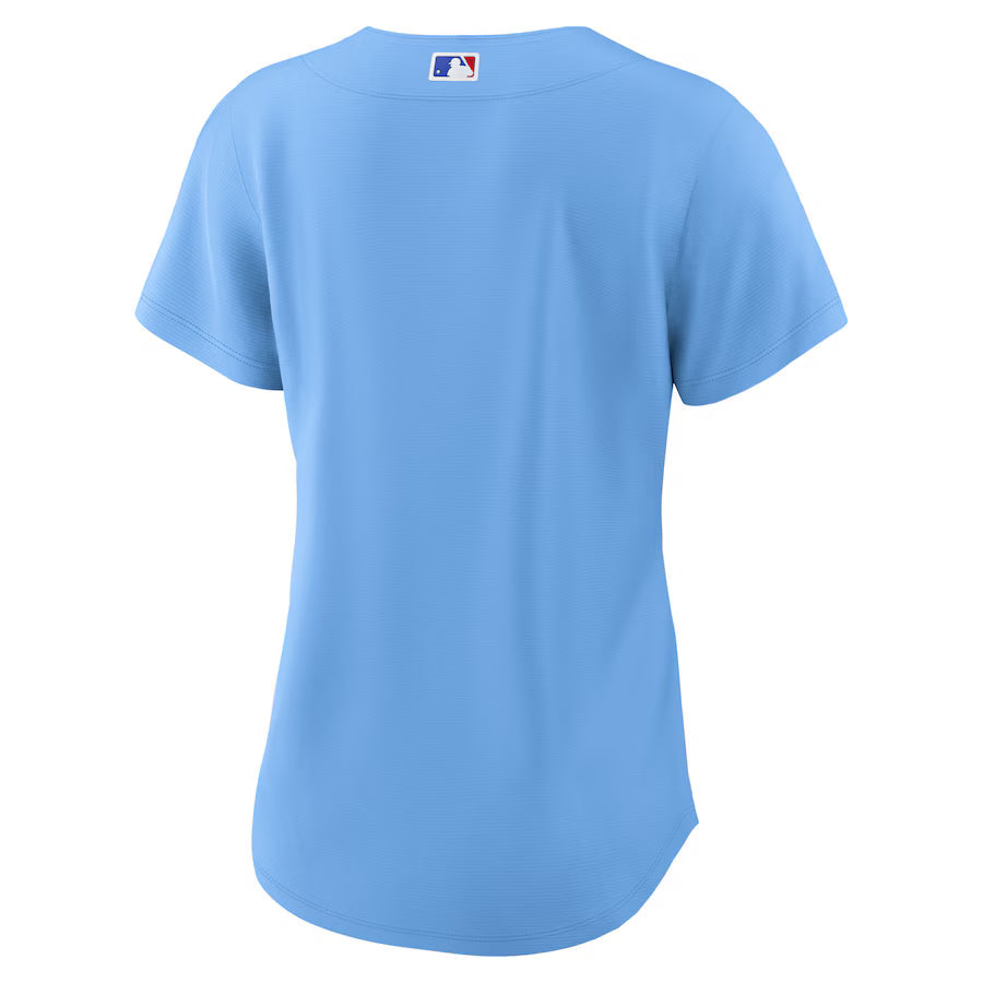 Women s Chicago Cubs Nike Alternate 2 Light Blue Replica Jersey Official Team Jersey Sports Fan Apparel Official MLB Team Apparel Baseball Fan Gear