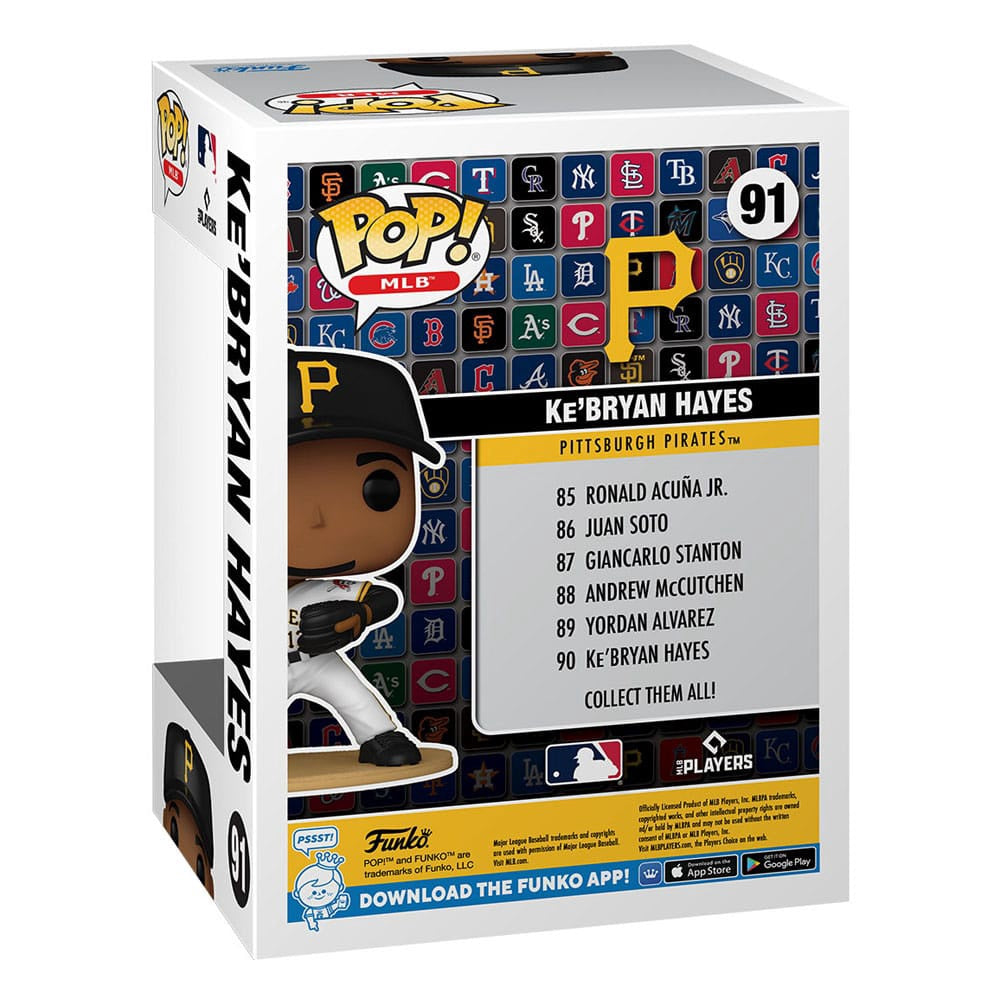 Funko MLB POP Vinyl Figure Pirates Ke Bryan Hayes 9CM Official Sports Fan Gear Popular MLB Style Fan Collection