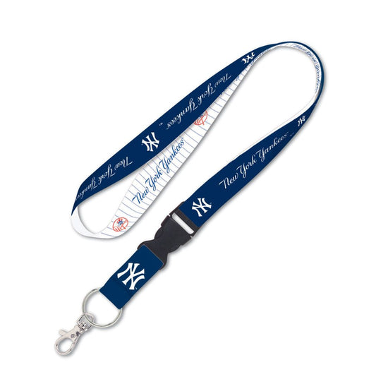 New York Yankees 1 Lanyard With Detachable Buckle Official Sports Fan Gear Popular MLB Style Fan Collection