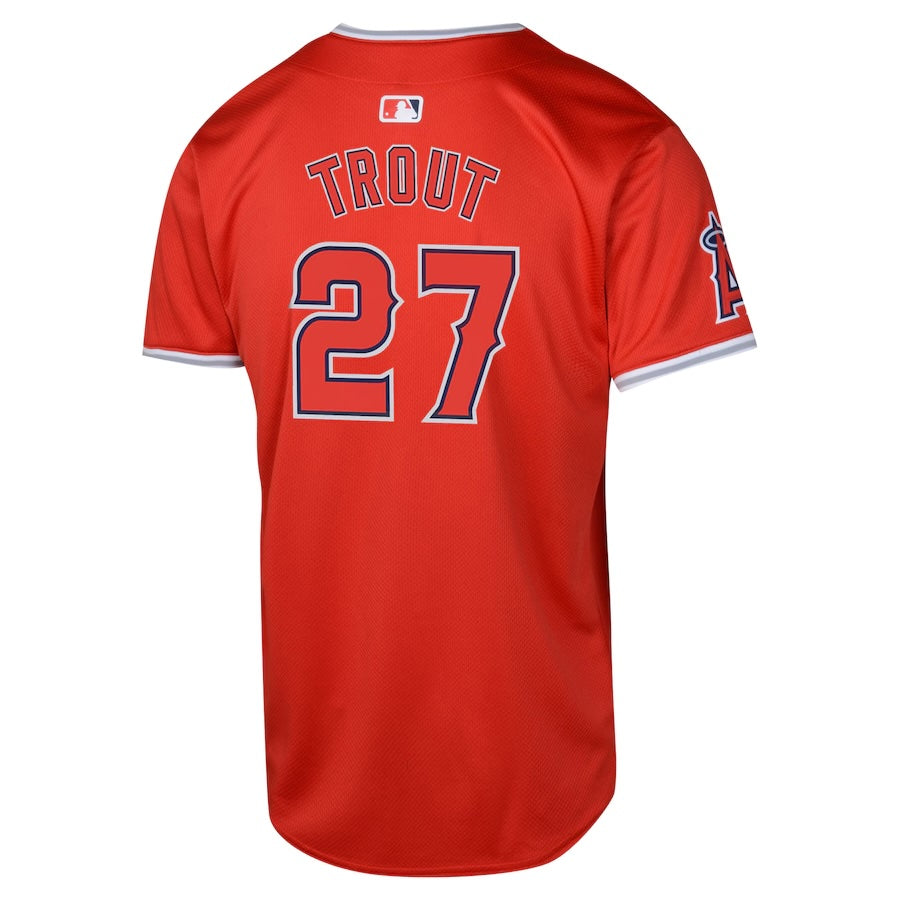 NIKE Youth Mike Trout Los Angeles Angels Red Alternate Limited Jersey Official Team Jersey Sports Fan Apparel Official MLB Team Apparel Baseball Fan G